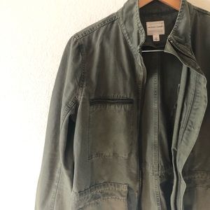Army green utility jacket